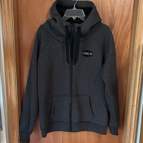 Cinch Tops - Women’s Cinch Charcoal Hoodie with Black Accents size XL